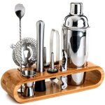 Kit 10pcs cocktail shaker m�langeur outil barman en acier inoxydable 750ml