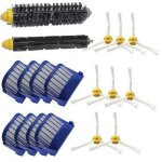 Kit de 18 irobot roomba aspirateur robot filtre + brosse latrale pour 600 536 551 552 529 564 595 601 ...