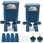 Kit 2 abreuvoirs poules 11l / 7l u2013 anti - gaspillage du2019eau valve automatique z�ro conflit multi ...
