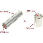 Kit de 2 bagues r�ducteur - aluminium - 22. 2 / 25. 4 / 28. 6 mm - adaptateur potence - v�lo vintage ...