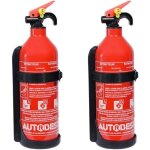 Lot de 2 extincteurs 1kg à poudre classe abc - autobest Lot de 2 extincteurs 1kg à poudre classe abc - autobest