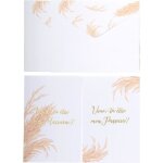 Kit cartes demande parrain et marraine - pampa - 10x15 cm - lot 2 - dorure or - illustration herbes de ...