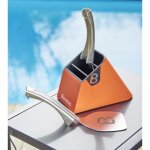 Kit de 2 spatules brasero inox barbecue plancha + support