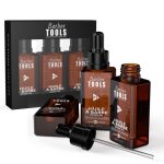 Kit 3 huiles � barbe n�1 / 2 / 3 aux huiles 100% naturelles 3x30ml - made in france - favorise la pousse ...