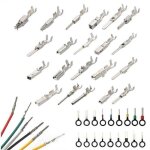 Kit de 340 bornes � broches pour faisceau de c�bles ? tailles 1 / 1. 5 / 1. 8 / 2. 2 / 2. 8 / 3. 5mm ...