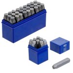 Kit de 36 poinons  frapper 10mm bgs technic - lettres et chiffres pour estampage sur mtaux et cuir ...