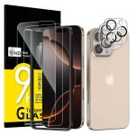 Kit de 4 2 x verre tremp� pour iphone 16 pro max (69 pouces) et 2 x protection cam�ra arri�re - anti ...