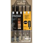 Kit de 48 lames pour scie  chantourner - peugeot outillage - 127 mm - dcoupe de bois et plastiques