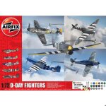 Kit de 5 maquettes avions militraires : d - day fighters - gift set
