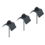 Kit 50 fixations pour plaques acier nervur�es 900 - 25 ? gris 7016 - gris anthracite ral 7016