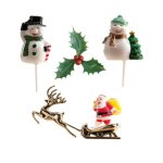 Kit de 6 dcorations pour bche de nol - color