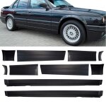 Kit 8 baguettes portes ailes et bas de caisses look m tech 2 pour bmw serie 3 e30 de 11 / 82 a 1990