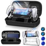 Kit accessoires 12 en 1 pour playstation portal - �tui rigide coque transparente 2 protecteurs d�cran ...