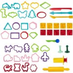 Kit accessoires p�te � modeler 50 pi�ces avec moules et ustensiles pour modelage argile et plasticinegrand ...