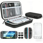 Kit accessoires protection g�n�rique pour nintendo switch 2 ? housse pochette + coque dockable + film ...