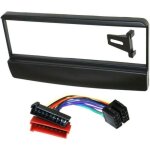 Kit adaptateur autoradio 1din noir ford escort / orion / scorpio / transit / mazda 121 + iso + fm