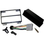 Kit adaptateur autoradio 1din noir ford fiesta fusion 02 - 05 + iso + fm - avec vide - poche