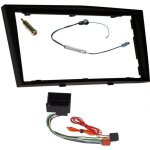 Kit adaptateur autoradio 2din noir opel astra h / twin top / antara / corsa d / tigra / vivaro / zafira ...
