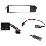 Kit adaptateur autoradio - bmw - s�rie 3 e46 - facade 1din - fiche iso - adaptateurs antenne