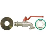 Kit adaptateur pour cuve - boutte - 1000 l - raccord 60 mm - gris - laiton téflon Kit adaptateur pour cuve - boutte - 1000 l - raccord 60 mm - gris - laiton téflon