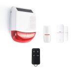 Kit alarme autonome extrieure solaire pour garage, chantier