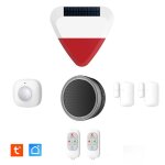 Kit alarme �volutif 868mhz connect� wifi avec sir�ne int�gr� 90db et flash lumineux