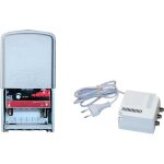 Kit amplificateur tv - elap - 30 db - r�glable uhf - entr�e et sortie f - alimentation 2 sorties tv