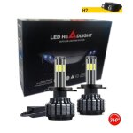 Kit ampoules canbus anti erreur led h7 80w 16000 lm 12 - 24v 6 led camion auto