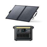 Kit anker solix c1000x avec panneau solaire bifacial 100w - g�n�rateur solaire 4x1800w