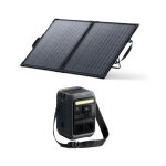 Kit anker solix c300x ac avec panneau solaire bifacial 100w - g�n�rateur solaire 2x300w
