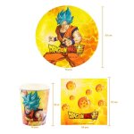 Vaisselle jetable - kit anniversaire 16 personnes dragon ball z