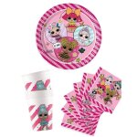 Vaisselle jetable - kit anniversaire vaisselle jetable lol