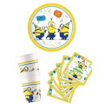 Vaisselle jetable - kit anniversaire vaisselle jetable minions