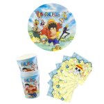 Vaisselle jetable - kit anniversaire vaisselle jetable one piece Vaisselle jetable - kit anniversaire vaisselle jetable one piece