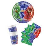 Vaisselle jetable - kit anniversaire vaisselle jetable pyjamasques