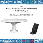 Kit antenne omnidirectionnelle tnt fm dab amplifiée helio magnet + mini récepteur tnt hd snt - 360 - ... Kit antenne omnidirectionnelle tnt fm dab amplifiée helio magnet + mini récepteur tnt hd snt - 360 - ...