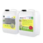 Kit anti - d�p�t vert 1 x 5 l & impr�gnation pour pierre et b�ton 1 x 5 l ? �limine algues mousses et ...