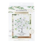 Kit arbre  empreintes - vive les maris - dcoration de fte - carton - 30x40cm