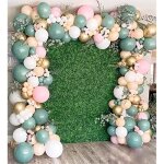 Kit arche ballon vert sauge 120 pièces rose beige guirlande ballons confettis métallique ballons structure ... Kit arche ballon vert sauge 120 pièces rose beige guirlande ballons confettis métallique ballons structure ...