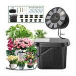 Kit arrosage automatique solaire 9 modes sync goutte � goutte 2025 programmable seau + 10 pots pour balcon ...