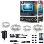 Kit de bande led tv confort - zgeer - 55 pouces - 36m - 205w - 277lm / m - 30leds / m - rgbw + - gradable ...
