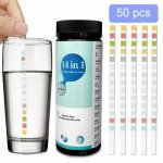 Kit de bandelettes de test de qualit 14 en 1 pour eau potable piscine puits et robinet - aquarium