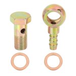 Kit banjo et boulon et rondelle x autohaux 12mm diam�tre banjo tuyau barbel� boulon raccords m�tal pour ...