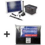 Kit bassin complet - ebs - 2500l max - pompe solaire 1300l - 20w - filtre immerg