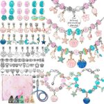 Kit de fabrication de bijoux - marque - multicolore - 5 bracelets - 5 colliers