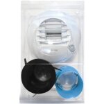 Kit bouche dextraction autoreglable wc a piles diametre 80 Kit bouche dextraction autoreglable wc a piles diametre 80