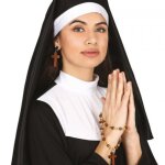 Kit boucles doreilles croix chapelet chrtien - accessoire de dguisement bijou fantaisie