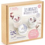 Kit de cr�ation bougies - graine creative - fleurs s�ch�es - multicolore - cire de soja