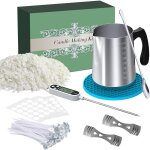 Kit de fabrication de bougies - vetobiol - cire de soja naturelle - pot verseur 900 ml - 50 m�ches 127 ...