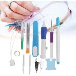 Kit de broderie de 50 couleurs aiguille � broder d�cheveaux de fil ensemble aiguille � feutrer poin�on ...